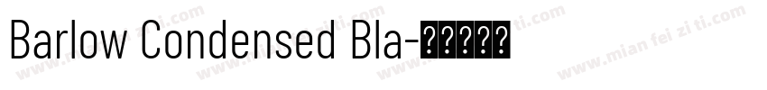 Barlow Condensed Bla字体转换